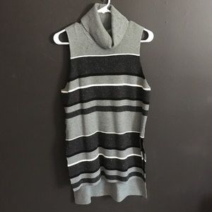 Sleeveless Striped Tunic